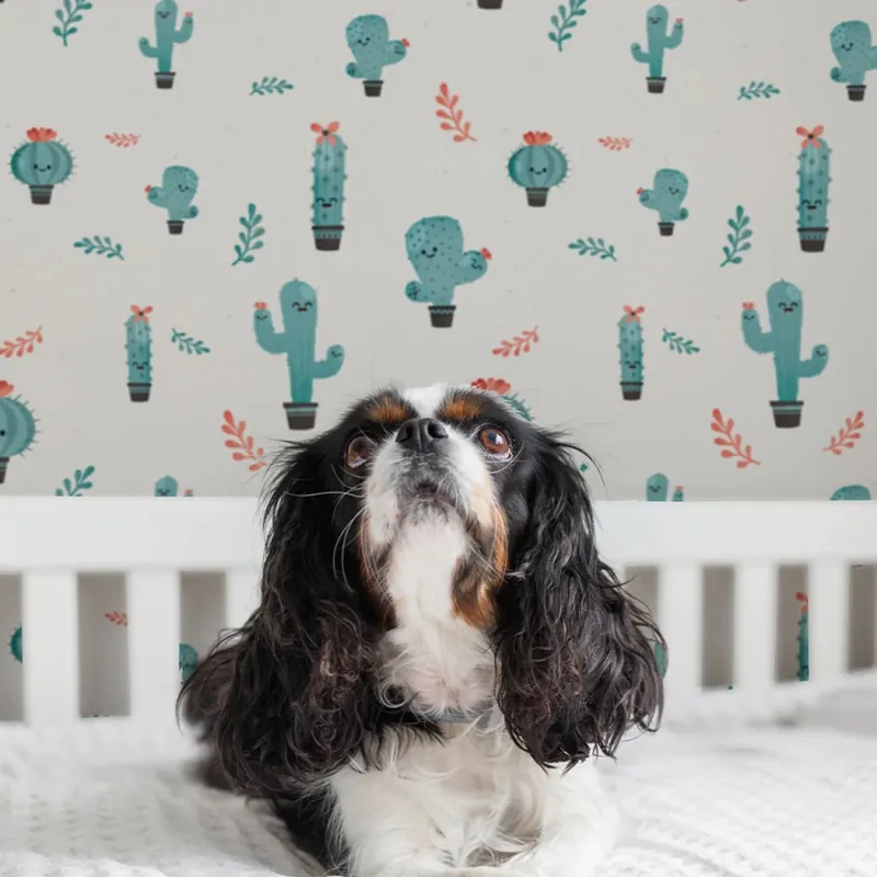 Cactus, Bleu, 5.3mp / rola, PaperMint Preț mic